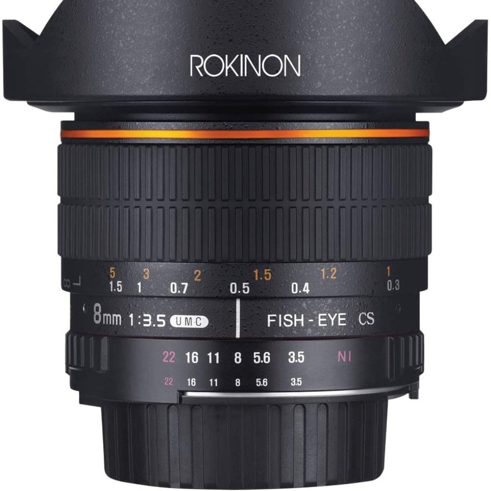 Rokinon Canon HD8M-C 8mm f/3.5 HD Fisheye Lens